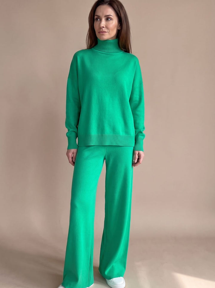 Norina | Oversize-Rollkragenpullover mit weiter Hose