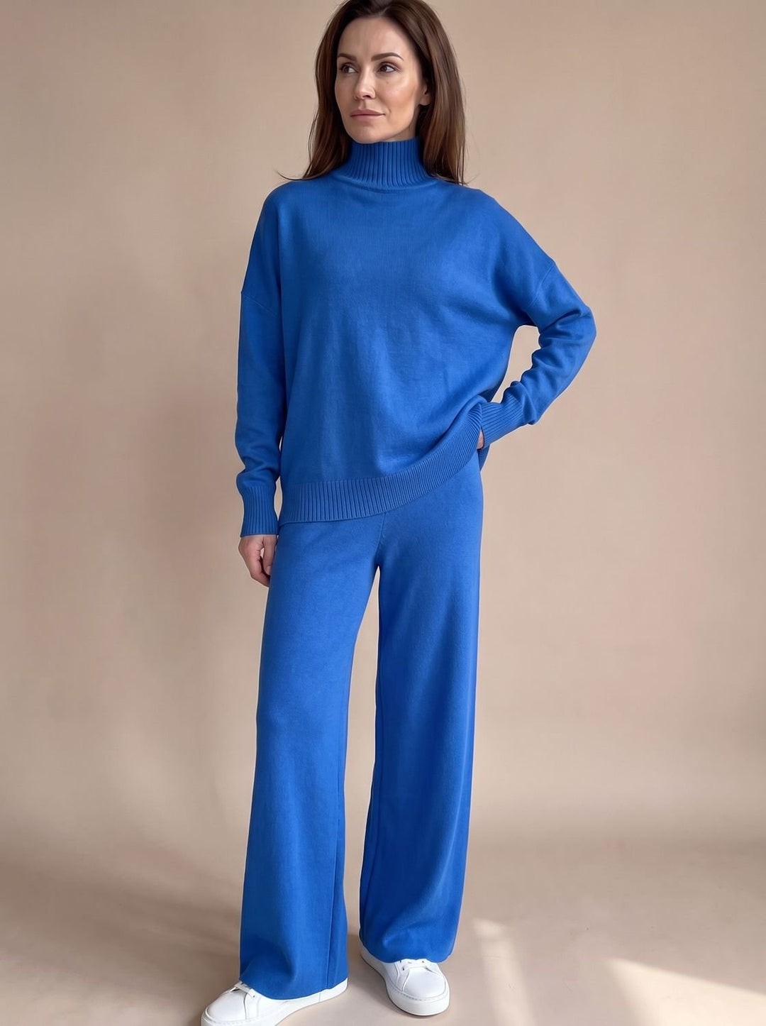 Norina | Oversize-Rollkragenpullover mit weiter Hose