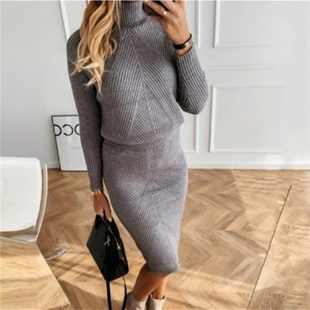 Hannelore | Elegantes Strickkleid für kühle Abende
