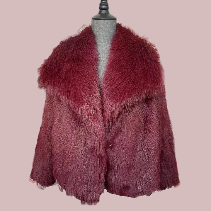 Mila | Kurze Teddyjacke mit Schalkragen
