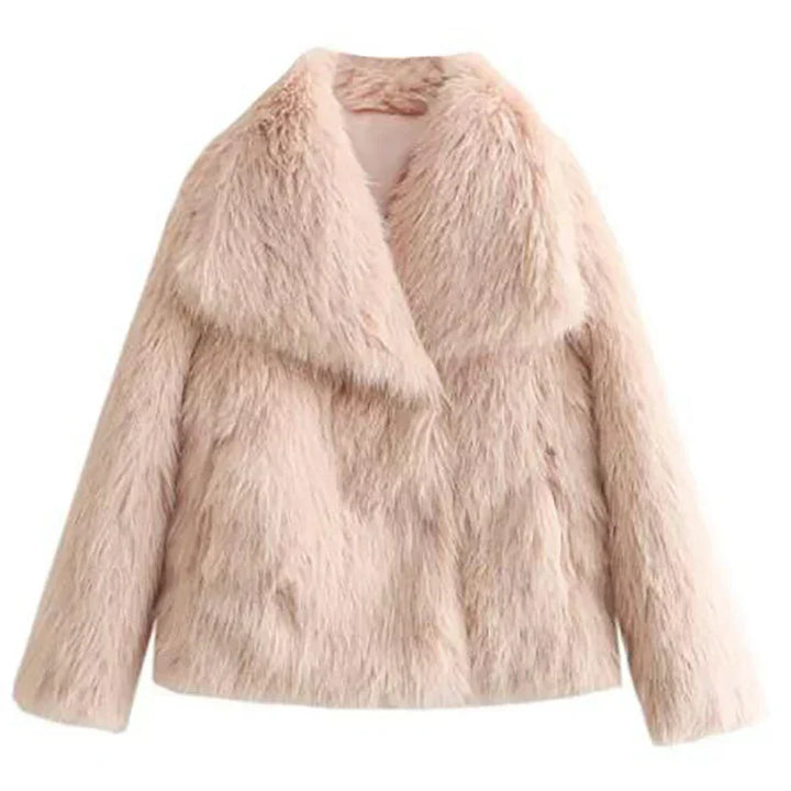 Mila | Kurze Teddyjacke mit Schalkragen