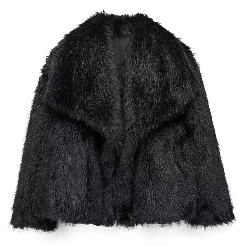 Mila | Kurze Teddyjacke mit Schalkragen