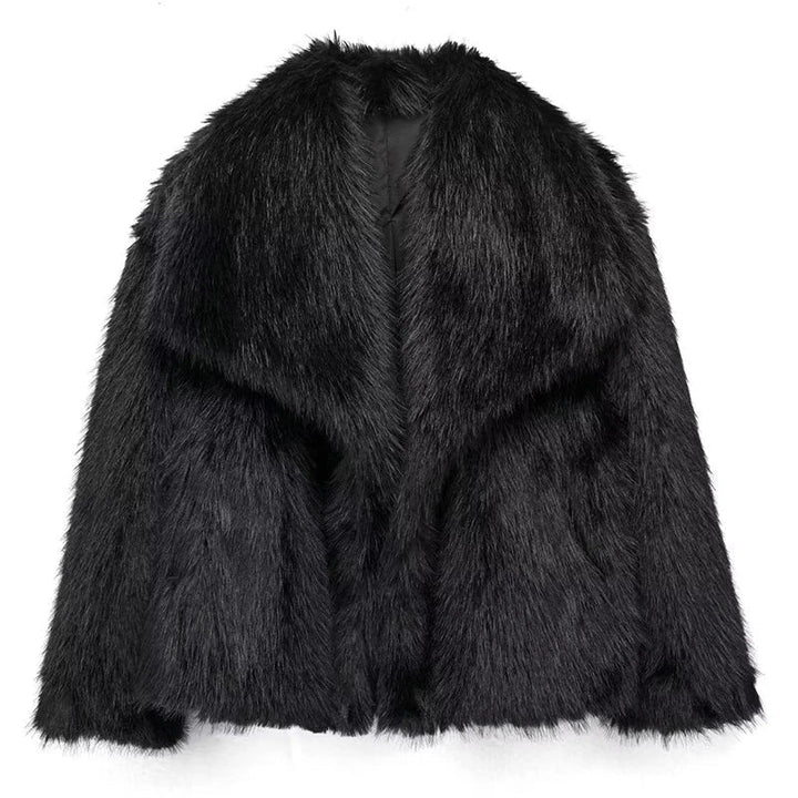 Mila | Kurze Teddyjacke mit Schalkragen