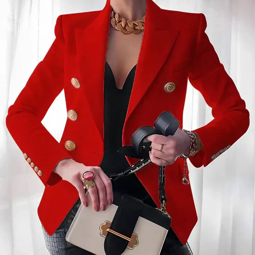 Mia | Zweireihiger Blazer mit Goldknöpfen