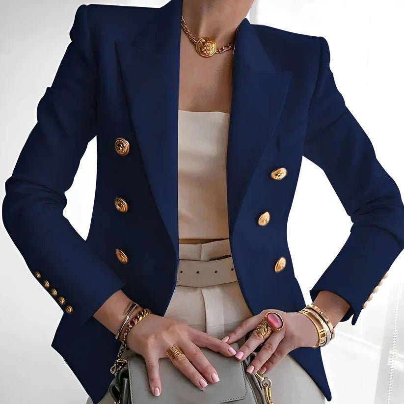 Mia | Zweireihiger Blazer mit Goldknöpfen