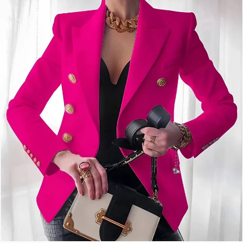 Mia | Zweireihiger Blazer mit Goldknöpfen