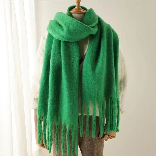 Hilke | Oversize-Schal mit Fransen