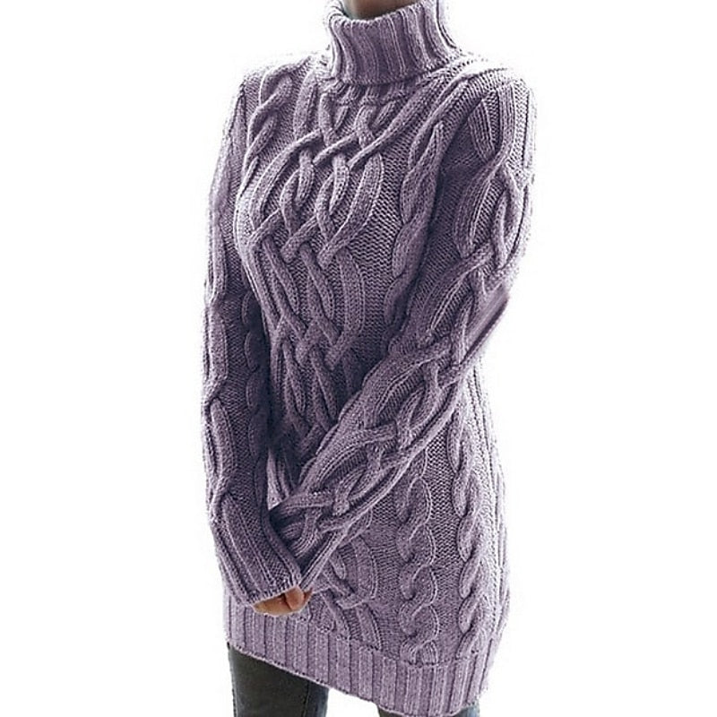 Elisabeth | Gemütliches Rollkragen-Strickkleid