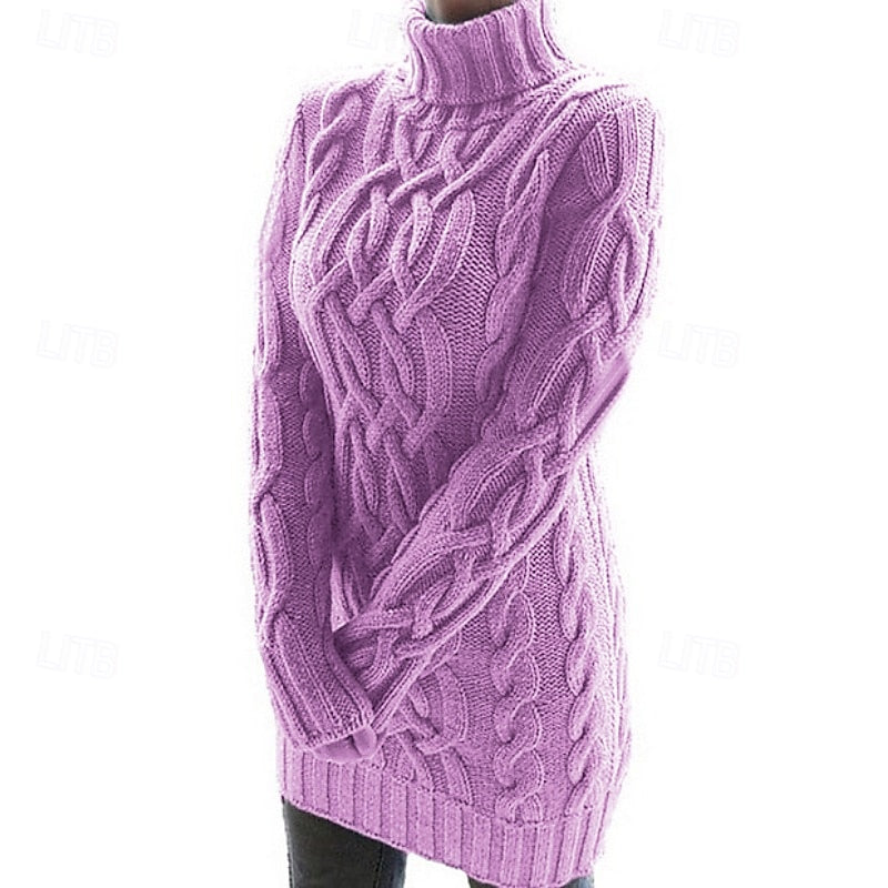 Elisabeth | Gemütliches Rollkragen-Strickkleid