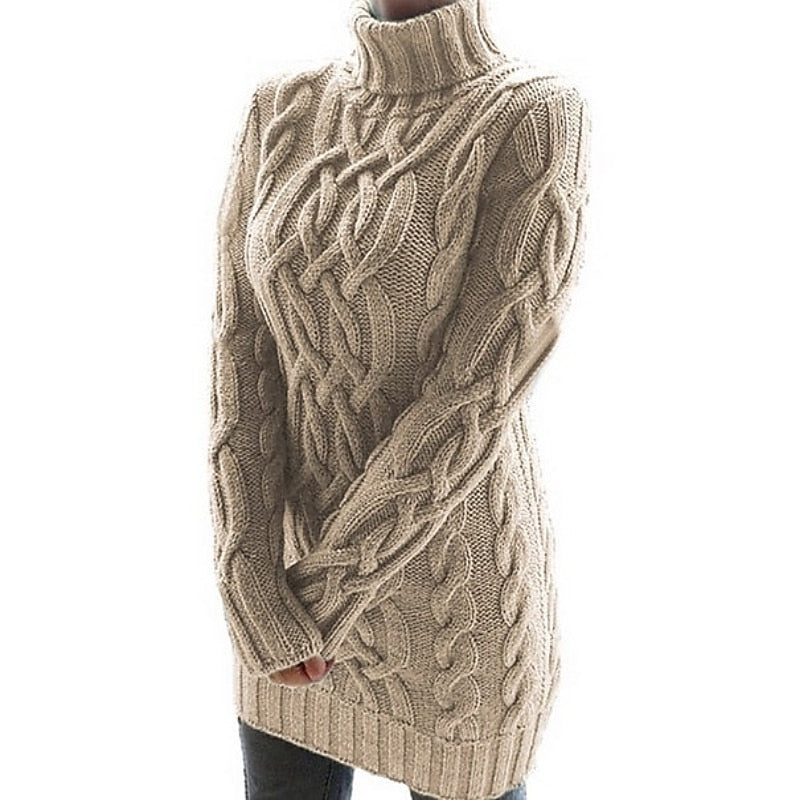 Elisabeth | Gemütliches Rollkragen-Strickkleid