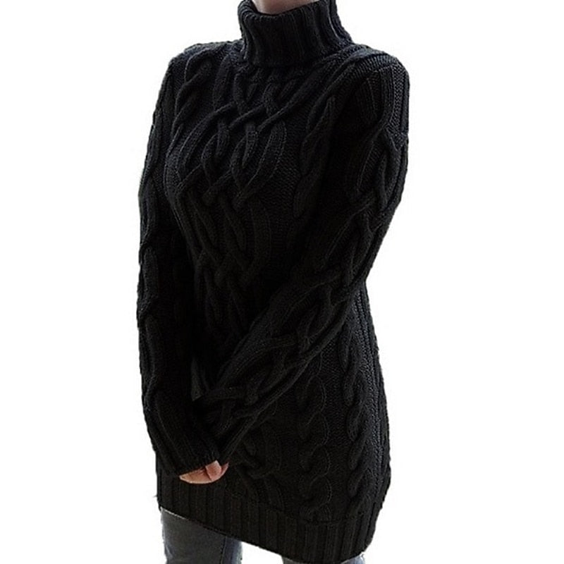 Elisabeth | Gemütliches Rollkragen-Strickkleid