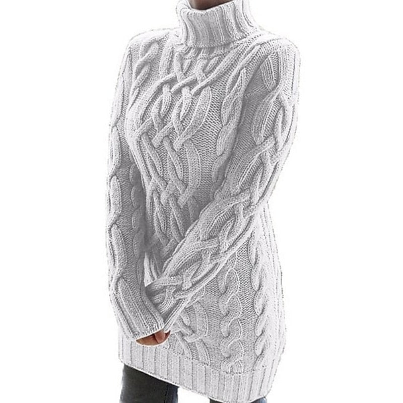 Elisabeth | Gemütliches Rollkragen-Strickkleid