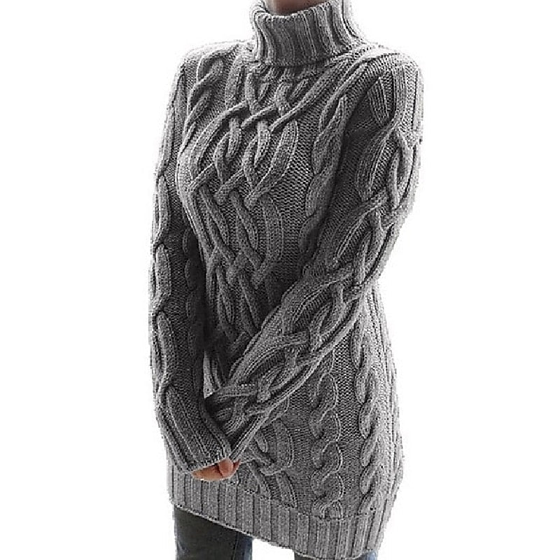 Elisabeth | Gemütliches Rollkragen-Strickkleid