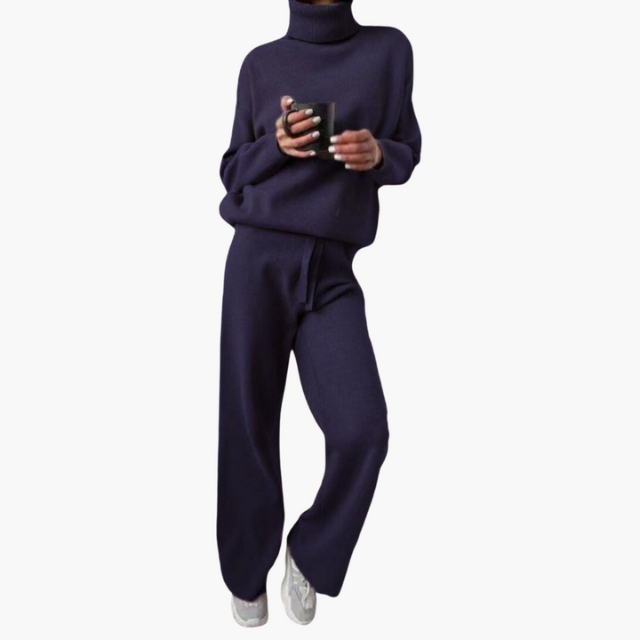 Rosi | Minimalistisches Strick-Set mit weitem Bein