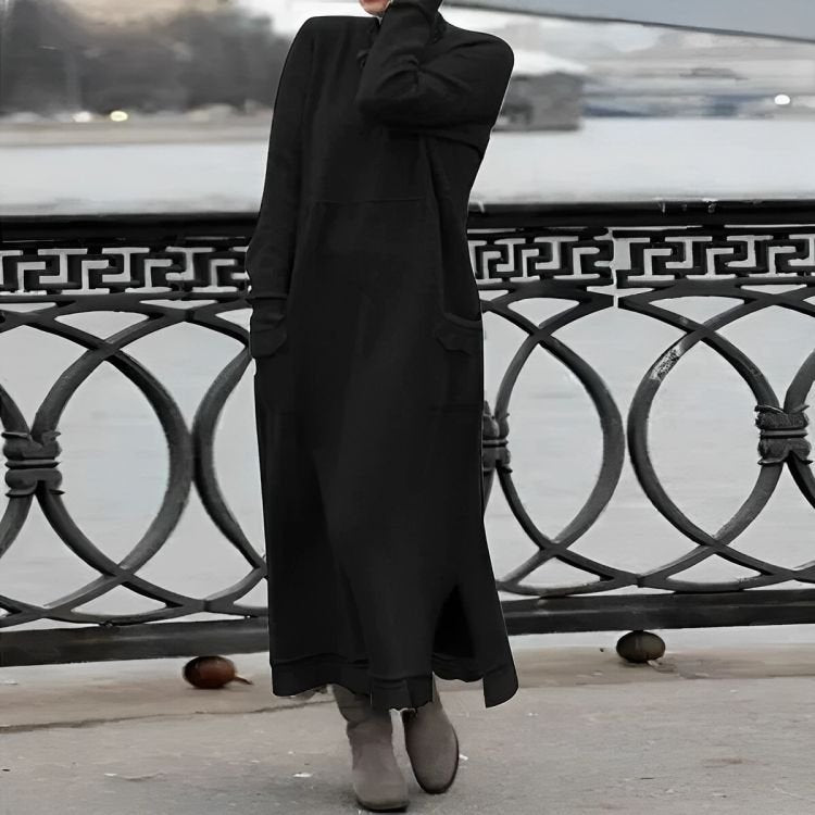 Jasmin | Pulloverkleid in Maxi-Länge