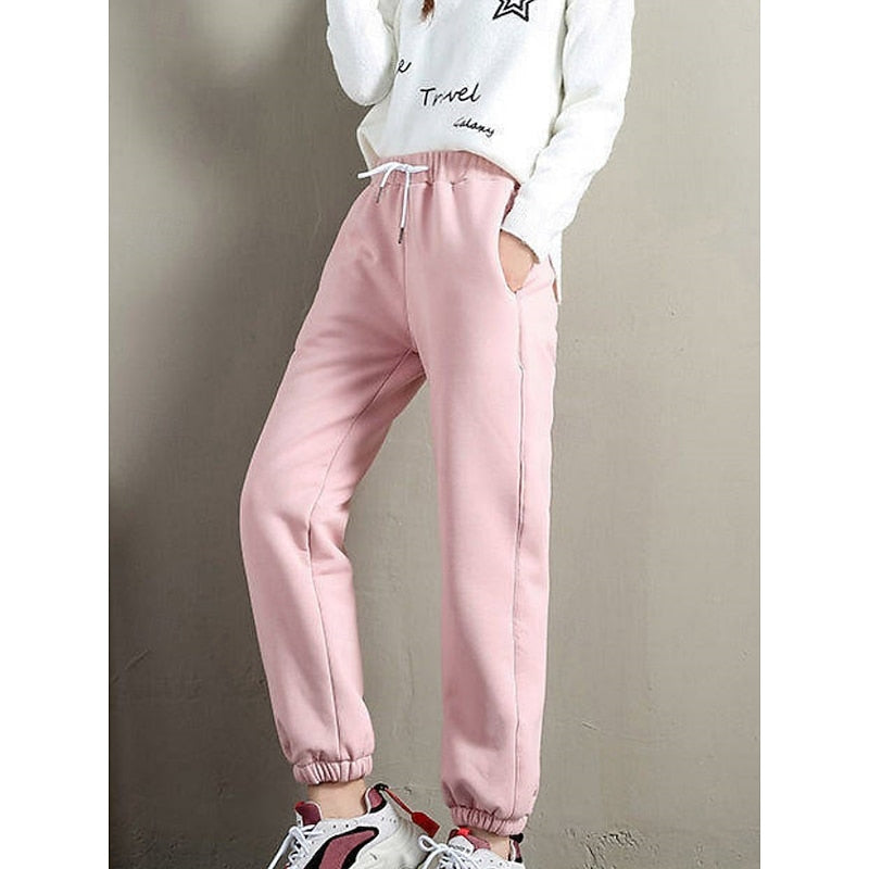 Wanda | Warme Fleece-Jogginghose mit hohem Bund