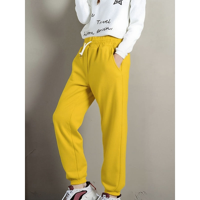 Wanda | Warme Fleece-Jogginghose mit hohem Bund