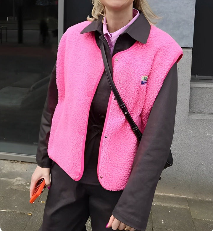 Pauline | Taillierte Weste mit Knopfleiste