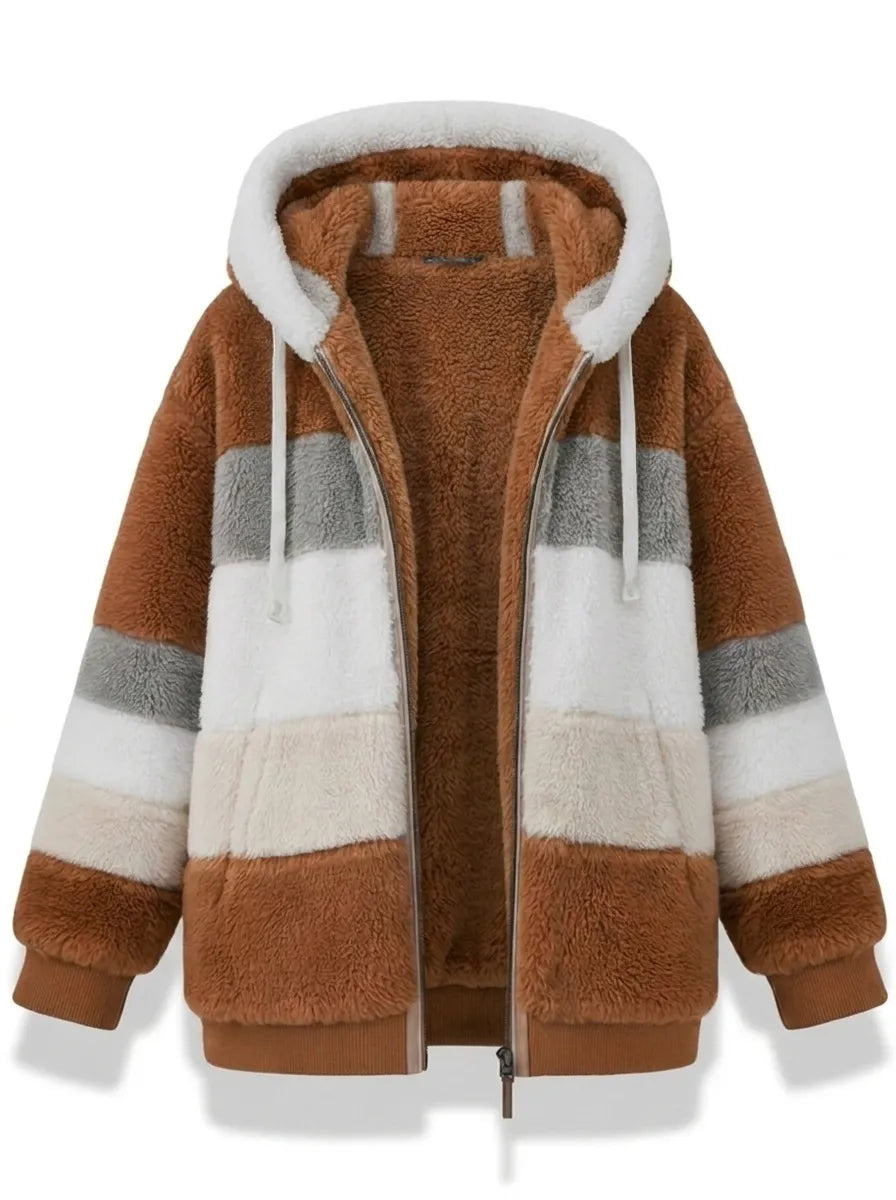 Mathilda | Oversized Weste mit Kapuze