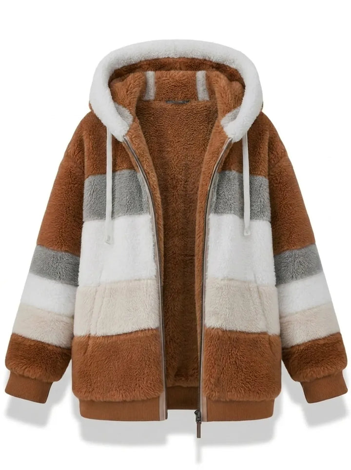 Mathilda | Oversized Weste mit Kapuze