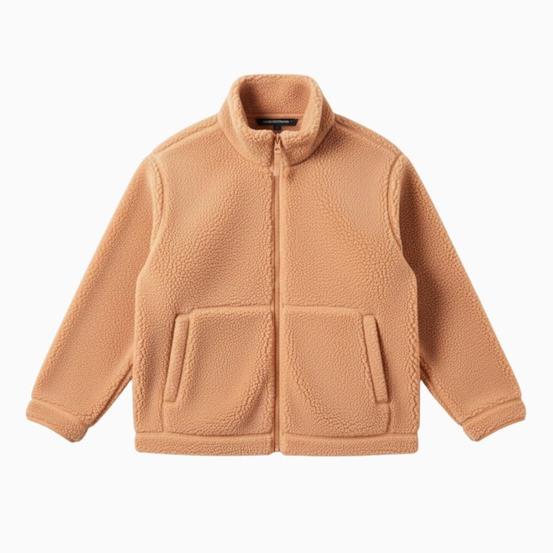 Julie | Weiche Sherpa-Fleecejacke mit hohem Kragen