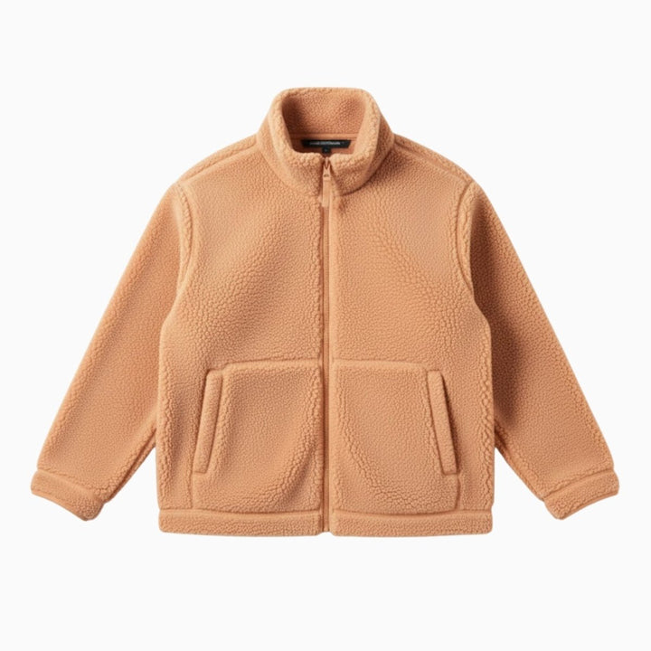 Julie | Weiche Sherpa-Fleecejacke mit hohem Kragen