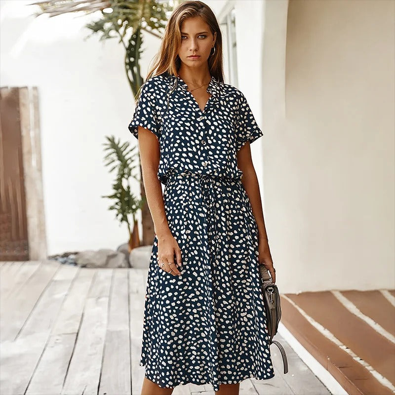 Faelina - Bedrucktes Sommerkleid