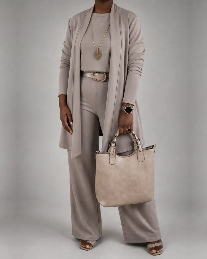 Gerlinde | Eleganter Dreiteiler mit langem Cardigan