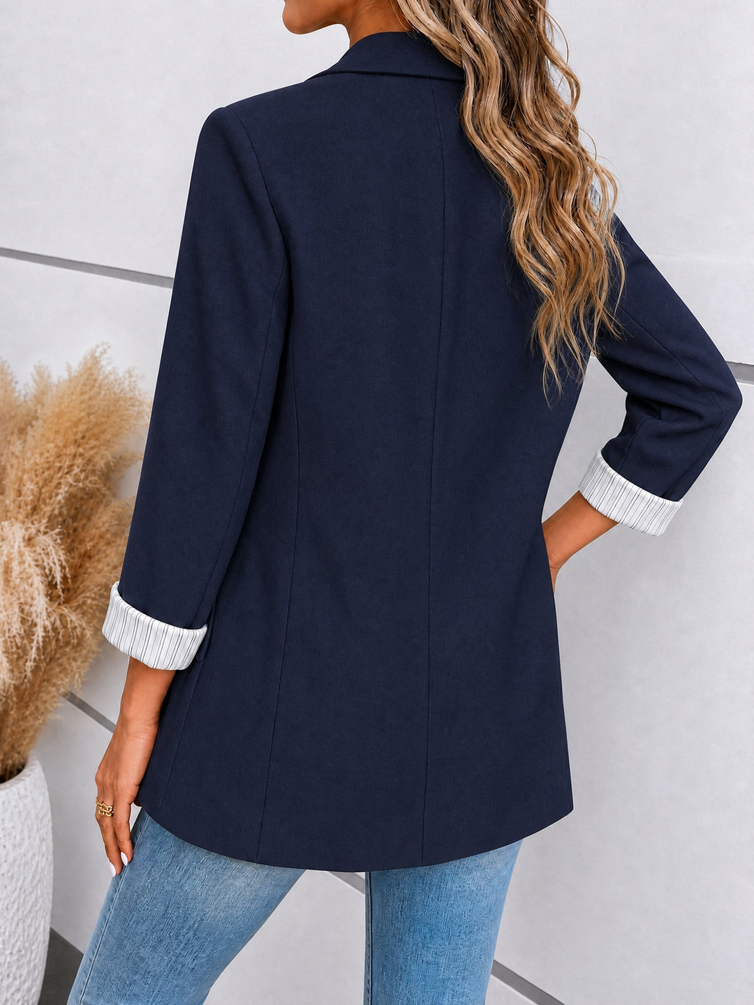 Petra | Farbblock-Blazer mit Krempelärmeln