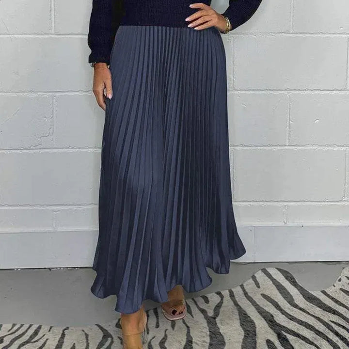 Mathilda | Strickkleid mit Plisseerock