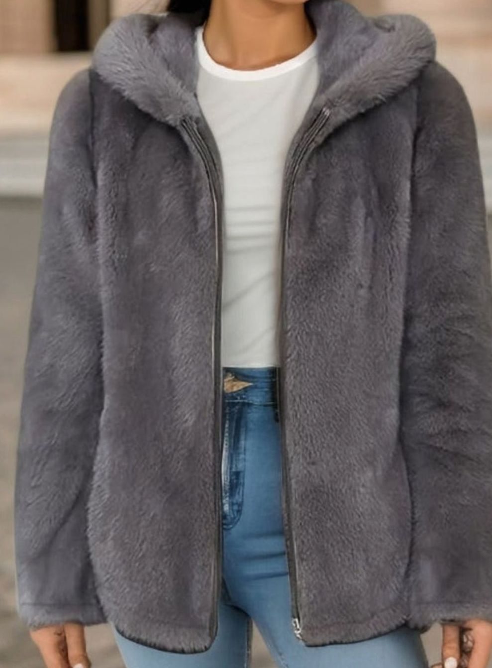 Anke | Teddyjacke mit Fallschultern