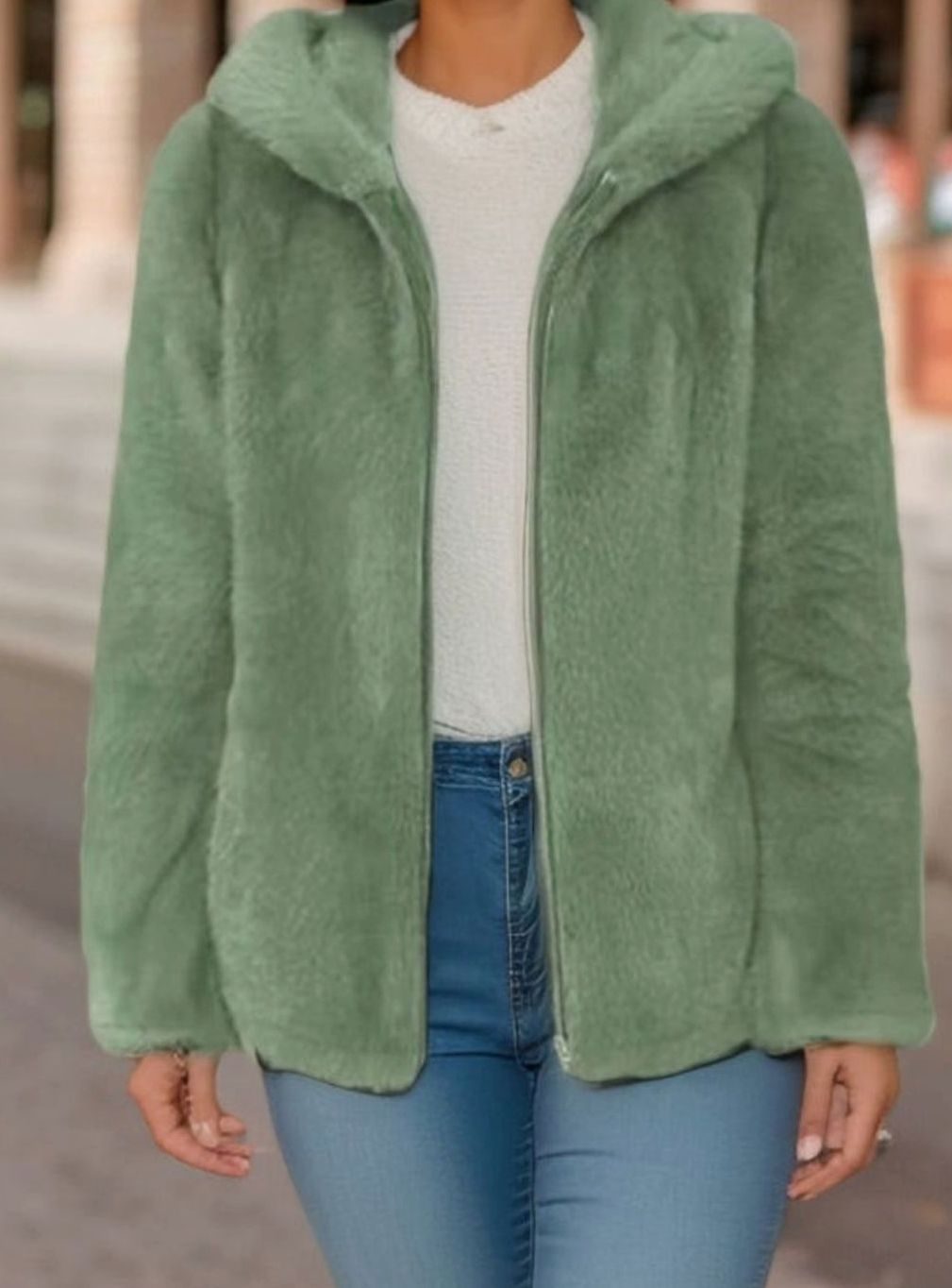 Anke | Teddyjacke mit Fallschultern